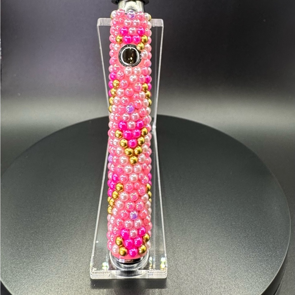Pink Rhinestone 510 Threaded Battery